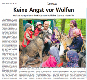 Die Waldrüben lernen den Wolf kennen